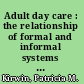 Adult day care : the relationship of formal and informal systems of care /