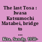 The last Tosa : Iwasa Katsumochi Matabei, bridge to Ukiyo-e /