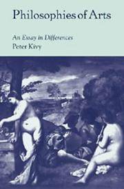 Philosophies of arts : an essay in differences /