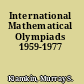 International Mathematical Olympiads 1959-1977