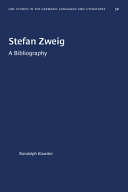 Stefan Zweig : a bibliography /