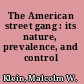 The American street gang : its nature, prevalence, and control /