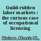 Guild-ridden labor markets : the curious case of occupational licensing /