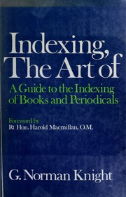 Indexing, the art of : a guide to the indexing of books and periodicals /