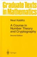 A course in number theory and cryptography /