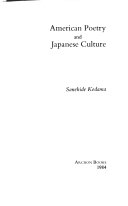 American poetry and Japanese culture /