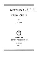 Meeting the farm crisis /