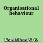 Organisational behaviour