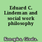 Eduard C. Lindeman and social work philosophy