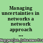 Managing uncertainties in networks a network approach to problem solving and decision making /