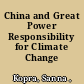 China and Great Power Responsibility for Climate Change /