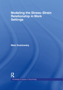 Modelling the stress-strain relationship in work settings