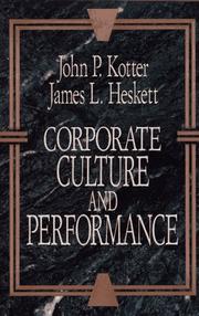 Corporate culture and performance /