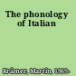 The phonology of Italian