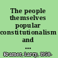 The people themselves popular constitutionalism and judicial review /