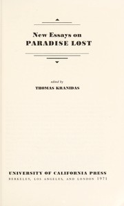 New essays on Paradise lost /