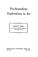 Psychoanalytic explorations in art /