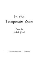 In the temperate zone ; poems.