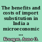 The benefits and costs of import substitution in India a microeconomic study /