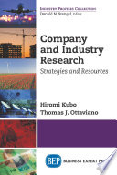 Company and industry research : strategies and resources /