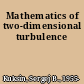 Mathematics of two-dimensional turbulence