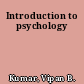 Introduction to psychology