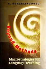 Beyond methods : macrostrategies for language teaching /