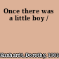 Once there was a little boy /