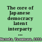 The core of Japanese democracy latent interparty politics /