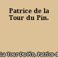 Patrice de la Tour du Pin.