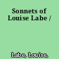 Sonnets of Louise Labe /