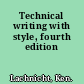 Technical writing with style, fourth edition