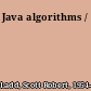 Java algorithms /