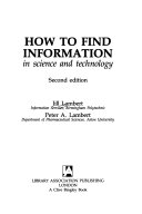 How to find information in science and technology /