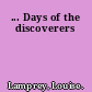 ... Days of the discoverers