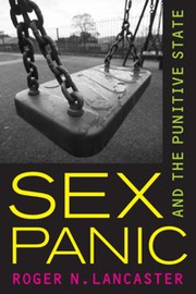 Sex panic and the punitive state /