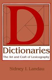 Dictionaries : the art and craft of lexicography /