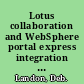 Lotus collaboration and WebSphere portal express integration on the IBM eServer iSeries server