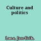 Culture and politics