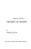 Merleau-Ponty's critique of reason /