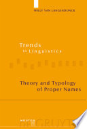 Theory and typology of proper names