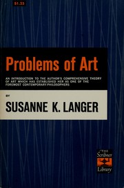 Problems of art ; ten philosophical lectures.