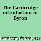 The Cambridge introduction to Byron