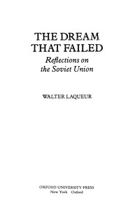 The dream that failed : reflections on the Soviet Union /