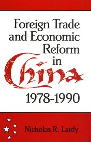 Foreign trade and economic reform in China, 1978-1990 /