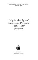 Italy in the age of Dante and Petrarch, 1216-1380 /