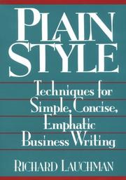 Plain style : techniques for simple, concise, emphatic business writing /
