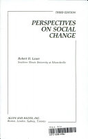 Perspectives on social change /