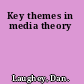 Key themes in media theory