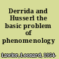 Derrida and Husserl the basic problem of phenomenology /